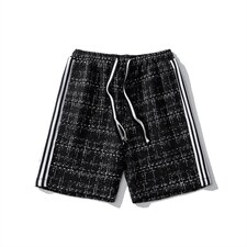 1白底短裤男大码M-5XL中性风男士中裤男潮流五分裤DK8797P40控59，男装牛仔裤，星座226-2