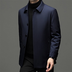 男士可脱卸内胆羽绒服冬季新款中年休闲上衣加厚保暖白鸭绒外套，男装羽绒服，电商B212（原钱塘6029）