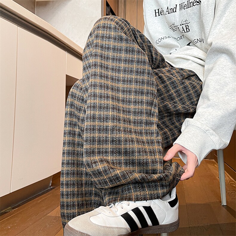 现货秋季小众松紧腰直筒裤香蕉裤宽松美式高街休闲裤ZK7976-P65,男装休闲裤,电商A059
