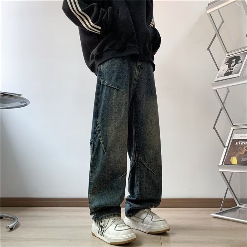 美式牛仔裤男款秋季长裤潮T1687P45,男装牛仔裤,星座1116-2