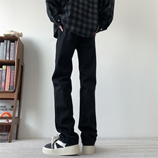 抖音现货纯黑色弹力显高牛仔裤310A-2BK301P50控78，男装牛仔裤，星座310A-2