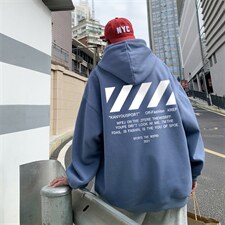 ！22秋季新款宽松大码港风斑马线连帽卫衣LW26-P35控58，男装卫衣，星座508（原C305）