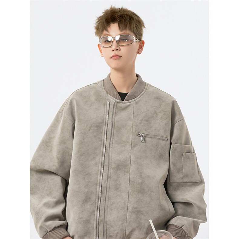 现货三防春秋款男士皮夹克外套皮衣JK309P80,男装夹克,星座1904A-1