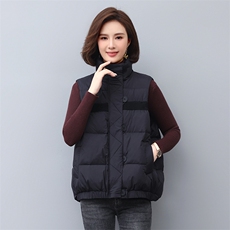 2022新款时尚保暖立领羽绒马甲修身显瘦百搭外套，女装羽绒服，依恋蒂丝