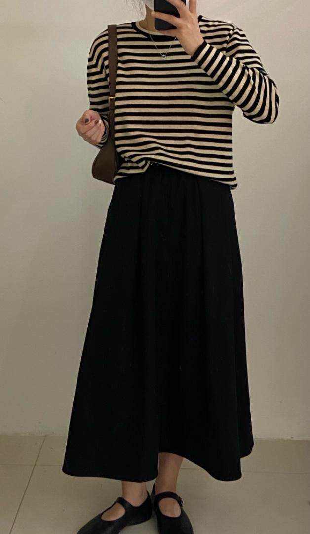 磨毛半裙，女装半身裙，FMV