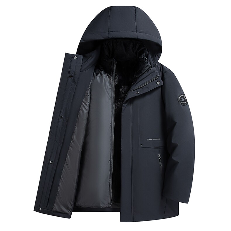 棉服男士加绒加厚外套中老年保暖冬装父亲棉衣服爷爷棉袄男,男装棉衣,电商B212（原钱塘6029）