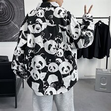 长袖衬衫男士秋季潮牌港风休闲寸衣痞帅外套A056-C823P45，男装衬衫，电商A056