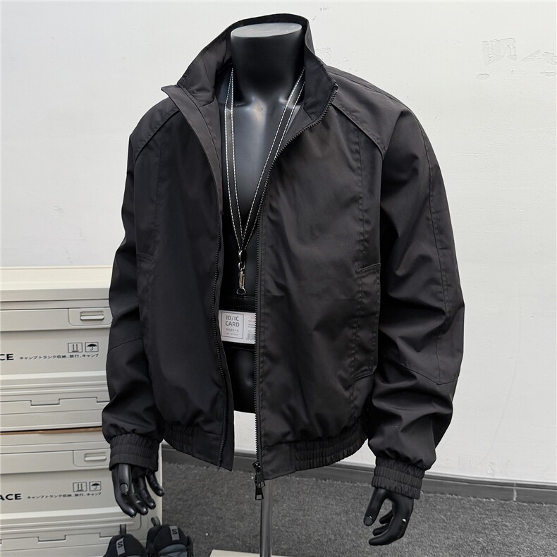 JK006假模备货15万件教练夹克聚酯纤维(M-5XL)TP3368,男装夹克,电商A088
