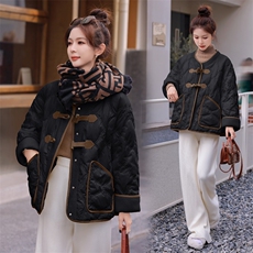 2024年冬季90%白鸭绒拼接加厚时尚潮流羽绒服，女装羽绒服，韩蜜菓