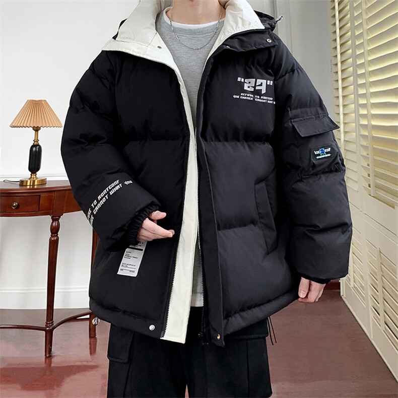 冬季宽松/连帽休闲外套潮加厚棉衣XZ102B-1M2686-P125,男装棉衣,星座102B-1