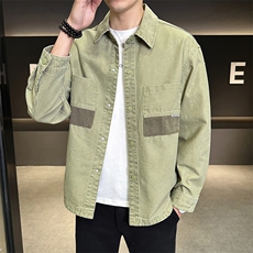 春季新款牛仔外套男衬衫式夹克男B321-9502-P115，男装衬衫，电商B321-1