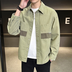 春季新款牛仔外套男衬衫式夹克男 B321-9502-P115图片