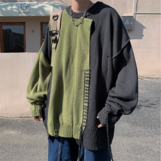 毛衣慵懒风男秋冬日系小众ins宽松打底针织衫MY09112-P48，男装针织衫/毛衣，星座308B-1