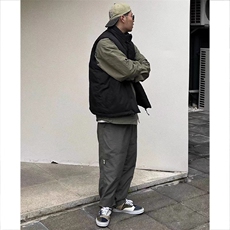 现货5W件冬季三防硬挺boxy短款立领棉衣马夹外套加厚马甲保暖棉服，男装棉衣，电商A486