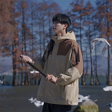 B225-W8553-P88-X108-聚酯纤维-冲锋衣拼色外套，男装夹克，电商B225