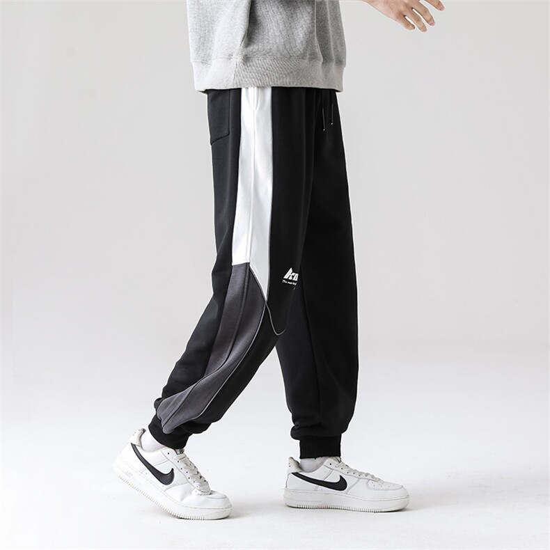 7XL-M货足休闲运动卫裤男2023春季新款加肥加大码长裤束脚裤控79,男装休闲裤,钱塘717(原712)