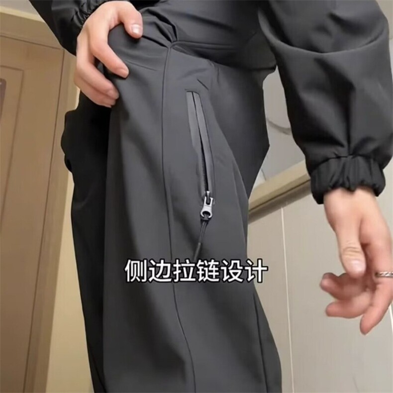 防风防水冲锋裤男春季工装裤子耐脏耐磨直筒休闲户外登山KA35,男装休闲裤,星座1116A（原606A-3）