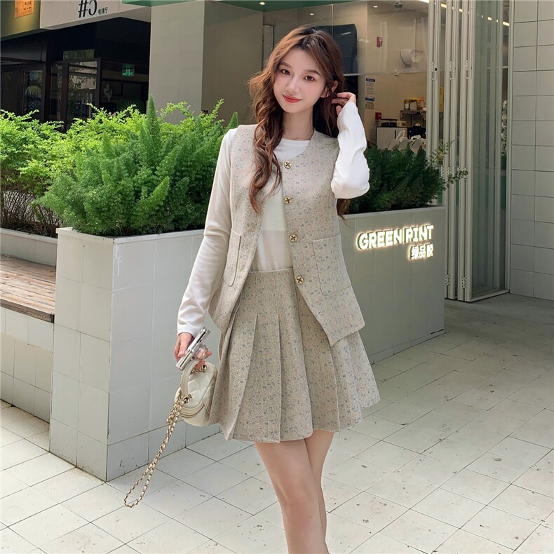 秋季半身裙短外套小个子女，女装套装/套裙，浙宝069