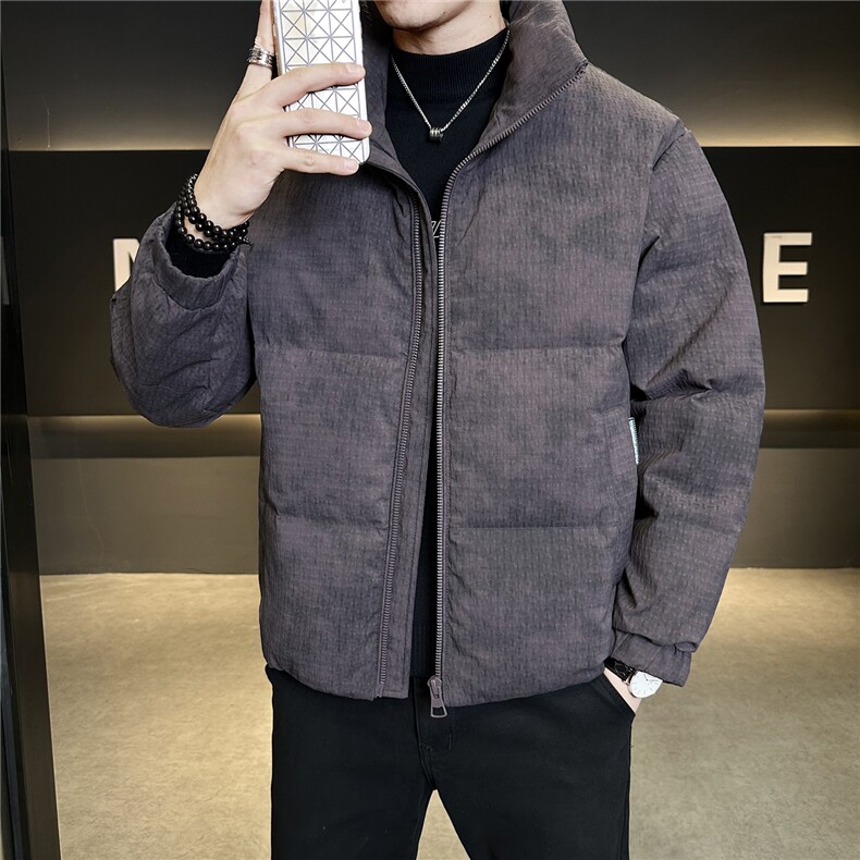 冬季店主风新款立领标羽绒服男短款保暖羽绒外套Y12032-P230,男装羽绒服,电商A237