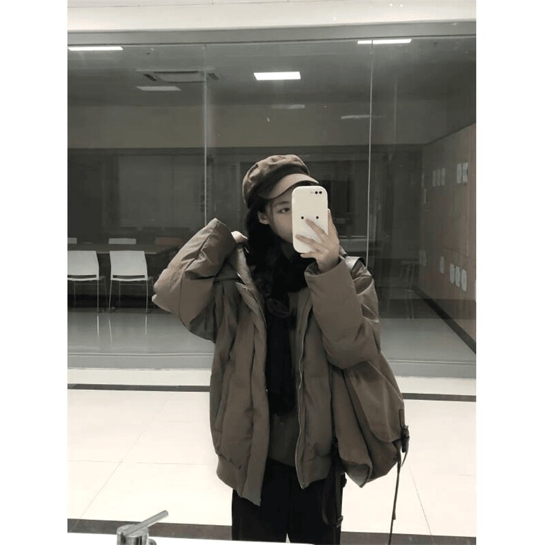 现货5W件冬季三防重磅boxy短款羽绒连帽PU皮棉衣外套防风加厚棉服，男装棉衣，电商A486