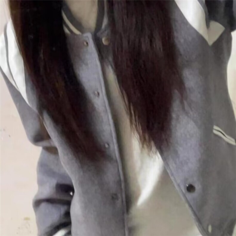 气质拼接撞色棒球服女2025秋季新款宽松校园风外穿上衣潮,男装夹克,星座1210-1