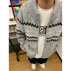 秋冬松弛氛围感麻花纹菱格针织衫美式复古宽松休闲毛衣MY9824，男装针织衫/毛衣，星座208-5