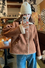 2024年冬季时尚羊羔毛皮毛一体外套-款号9973-P165-K268，女装毛呢外套，浙宝305
