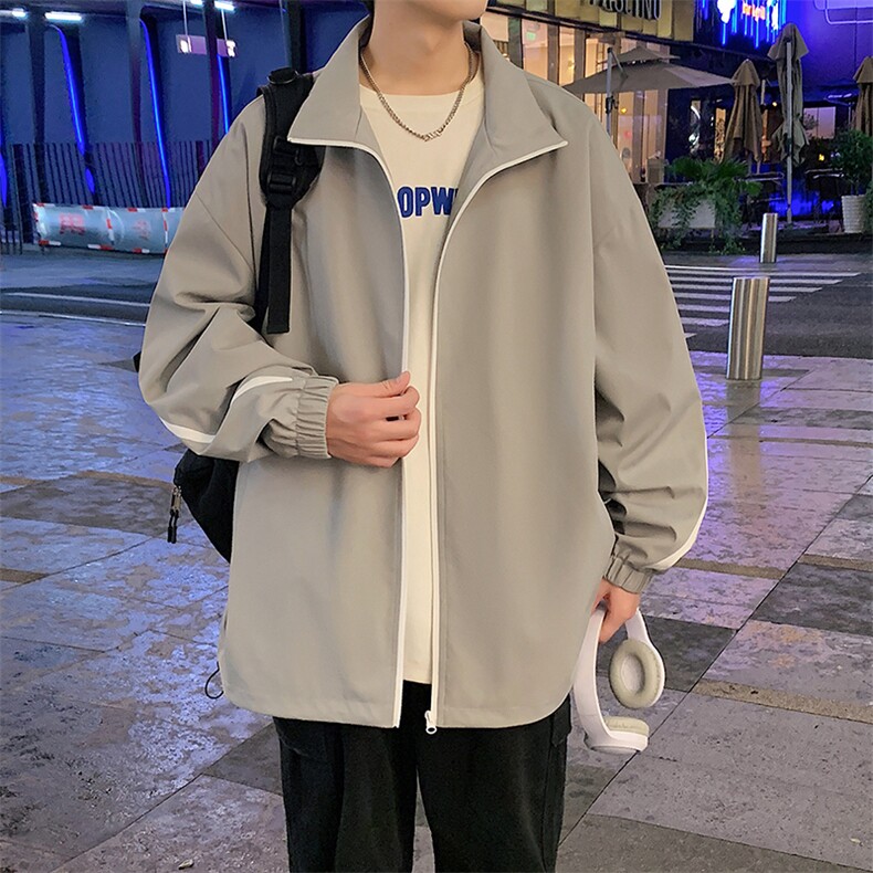 港风秋季新款外景飞行员夹克男宽松二开棒球服MYJ24-7861-P58,男装夹克,星座717