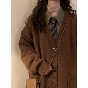 【有货】DM0140-P58秋冬设计感软糯慵懒高级感美式高街毛衣外套图片