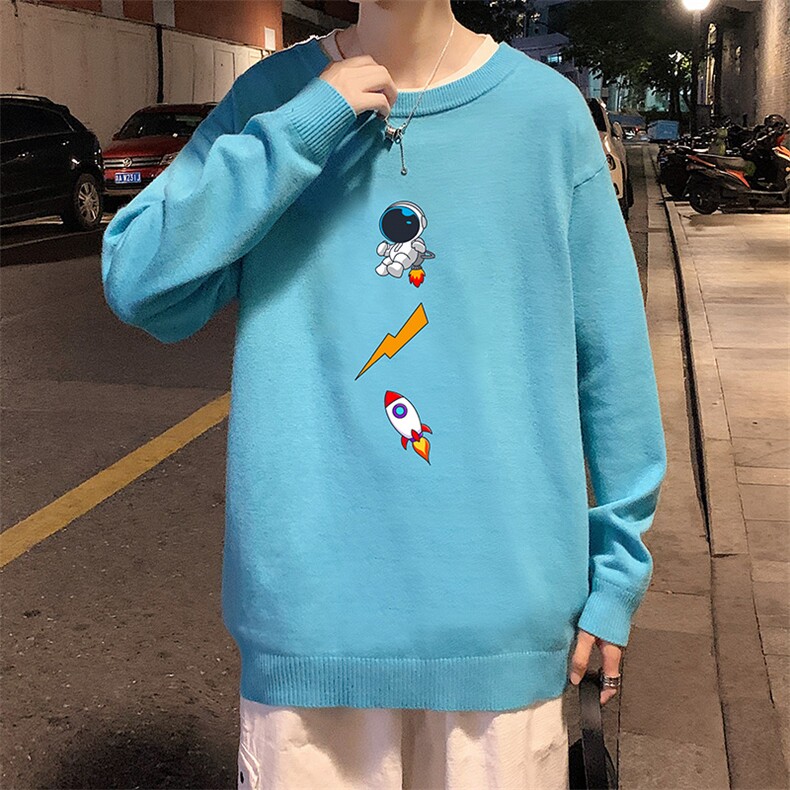 M67165-P45加绒款-P65圆领毛衣男大码针织衫男毛线衣线衫,男装针织衫/毛衣,电商A040
