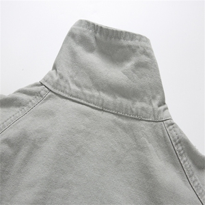 得物二开 复古工装宽松立领水洗cleanfit夹克美式简约JK1252-P98图片