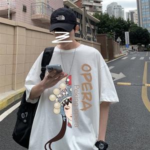 DX17161-P20 纯短袖t恤男大码半袖打底衫宽松体恤衫 港风图片