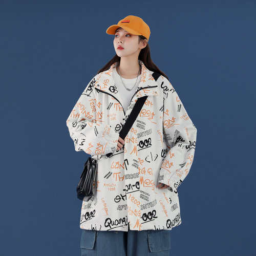 2021春装新款字母印花宽松外套227-6-JK918-P75,女装短外套,星座227