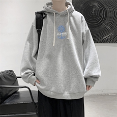 纯棉连帽卫衣男大码运动帽衫宽松薄WY2274-P35，男装卫衣，电商A040