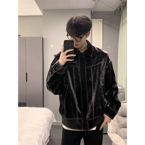 现货不缺货 宽松潮流百搭皮衣 时尚夹克 1209-1-JK17-P108图片