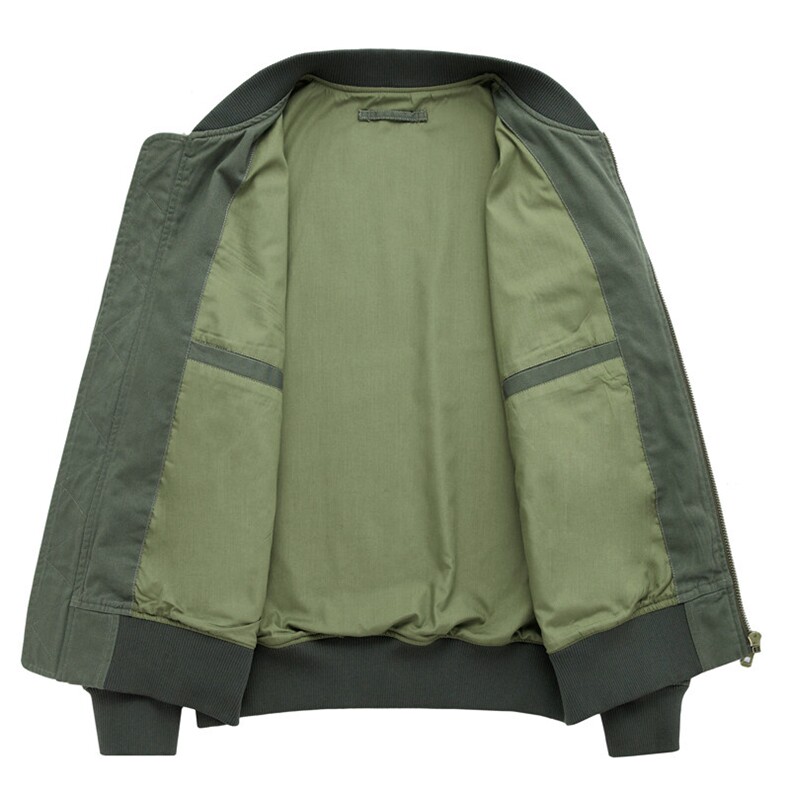 主推款：外套男飞行员夹克教练春秋冬加棉大码工装机车服棒球服棉,男装夹克,星座210-5(原414-2)