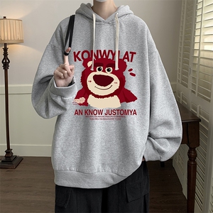 连帽卫衣男大码运动服帽衫外套WY2285-P35 加绒款-P40图片