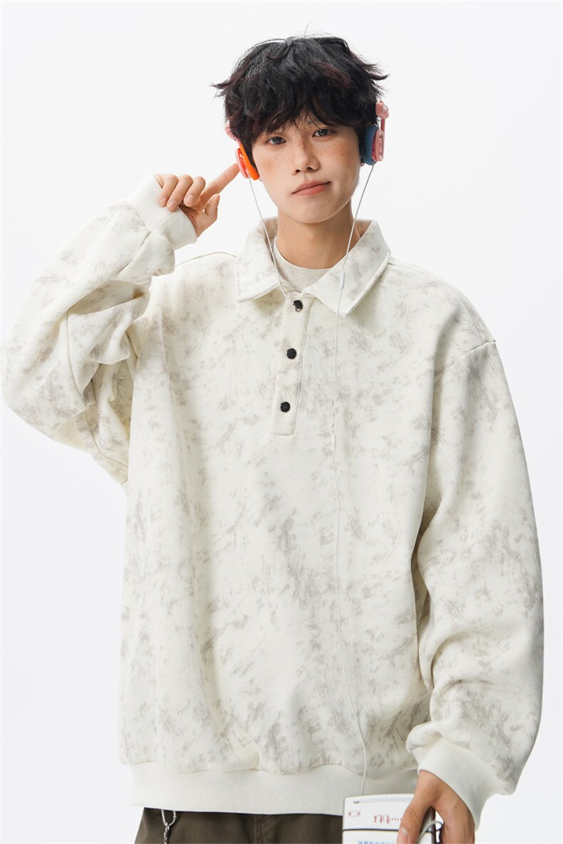 现货WY10165-特P48控88美式复古解构拼接大码男宽松情侣套头卫衣,男装卫衣,电商A059