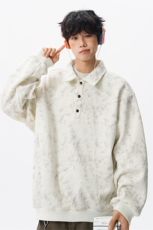 现货WY10165-特P48控88美式复古解构拼接大码男宽松情侣套头卫衣，男装卫衣，电商A059