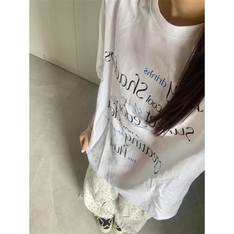 T0684-P25美式休闲白色纯棉T恤小众字母设计男女款上衣,男装T恤,星座617A-2