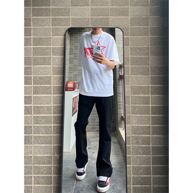 K1787～批60控88有货（自家图）2024美式vibe潮牌痞帅修身牛仔裤,男装牛仔裤,星座218-5
