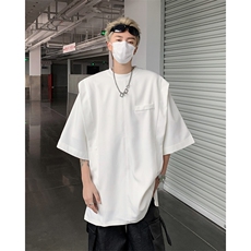 男装短袖t恤24夏抗皱潮牌假两件上衣男生体恤XZ514-2-202424-P58，男装T恤，星座514-2(原B239)