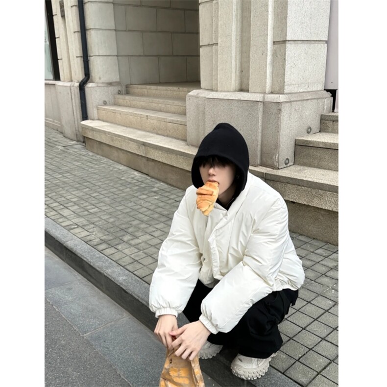 （现货） 白色棉服面包服短款 自制款图片