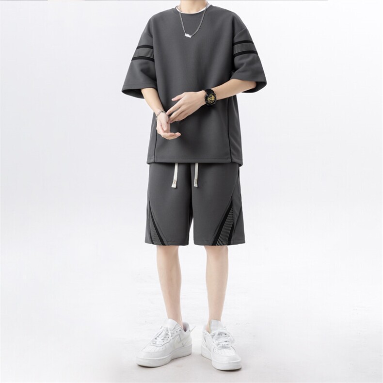 新款休闲夏季套装,男装休闲套装,星座1106-2（原1111B）