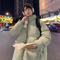 主推十万现货新款港版纯色港风立领宽松保暖棉衣外套CYMY9099-P55，男装棉衣，电商A128