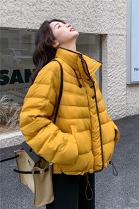 现货新款外套排骨款轻薄保暖休闲宽松女外套羽绒服图片
