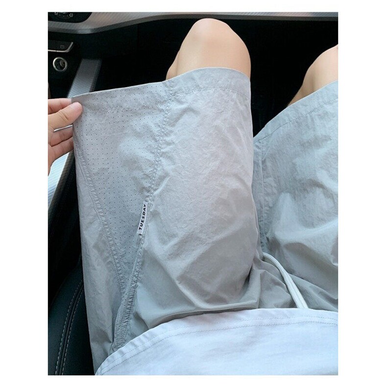 网眼拼接短裤男生夏季薄款篮球运动五分裤子潮牌大码宽松直筒中裤,男装牛仔裤,星座1001-1