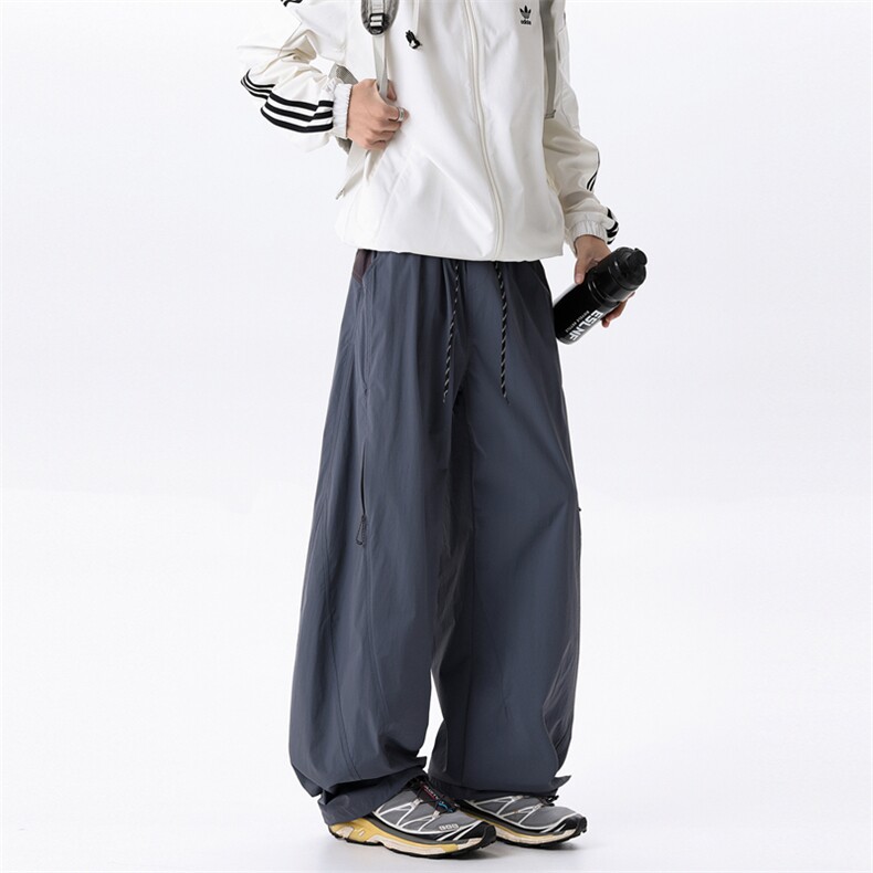春季新款现货男女同款直筒休闲裤DSA157B-K2618-P50,男装休闲裤,电商A157B
