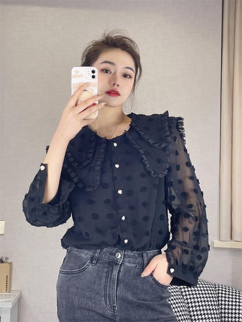 雪纺娃娃衫，其它，戈朴