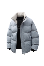 新款大码冬季棉袄外套棉服休闲加厚保暖立领宽松A436-562-P95，男装棉衣，电商A436